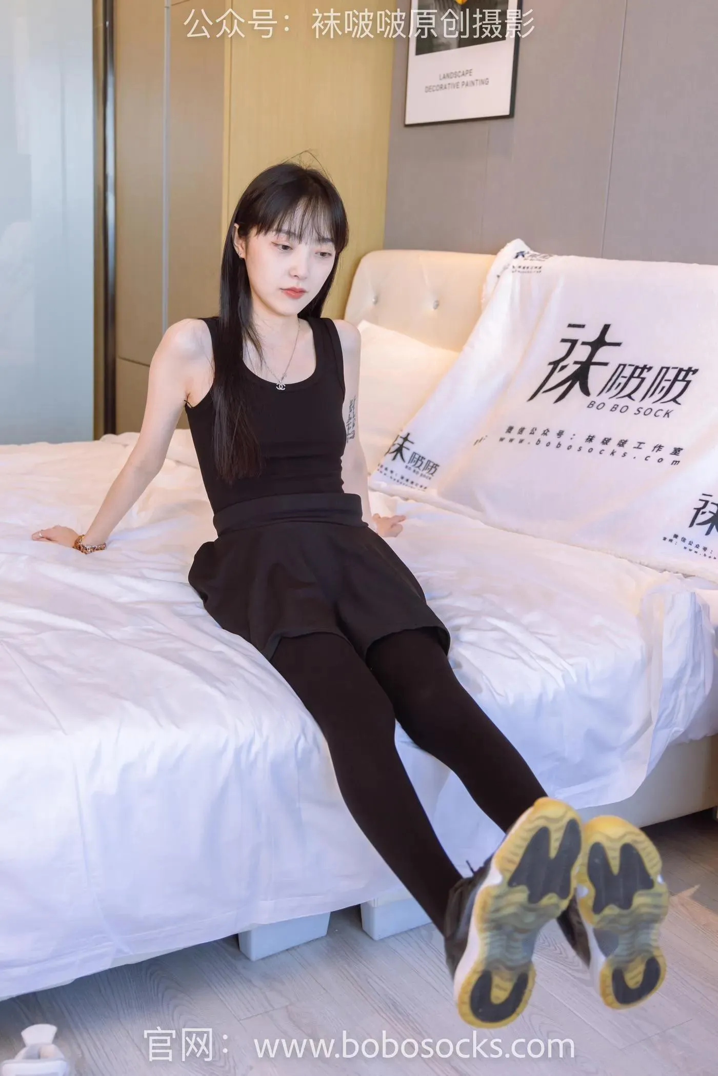 [BoBoSocks袜啵啵]NO.130 稚予-两双穿脏篮球鞋、厚黑丝 [145P]插图1